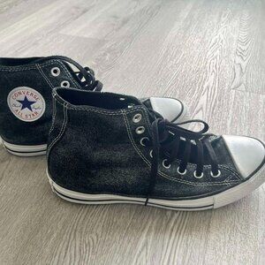 Rare Converse Chuck Taylor All Star Canvas high Top black blue